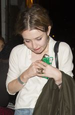 EMILY BROWNING Arrives at Nick Grimshaw