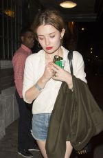 EMILY BROWNING Arrives at Nick Grimshaw