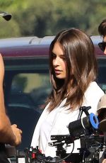 EMILY RATAJKOWSKI on the Set of We Are You Friends in Los Angeles