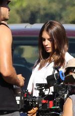 EMILY RATAJKOWSKI on the Set of We Are You Friends in Los Angeles