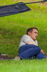 EMMA ROBERTS on the Set of Michael in Long Island