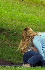 EMMA ROBERTS on the Set of Michael in Long Island