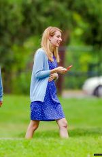 EMMA ROBERTS on the Set of Michael in Long Island