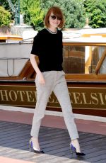 EMMA STONE Out and About in Venice