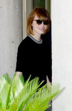 EMMA STONE Out and About in Venice
