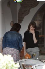 EMMA STONE Out for Lunch in Venice