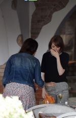 EMMA STONE Out for Lunch in Venice