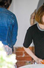 EMMA STONE Out for Lunch in Venice