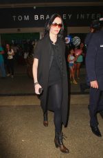 EVA GREEN Arrives at LAX Airport in Los Angeles