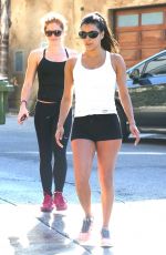 EVA LONGORIA in Shorts Leaves a Gym in Los Angeles
