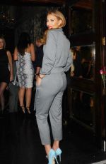 FERNE MCCANN Leaves Cafe de Paris in London