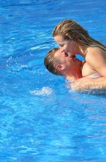 GEORGIA KOUSOULOU in Bikini at a Pool in Majorca