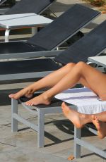 GEORGIA KOUSOULOU in Bikini at a Pool in Majorca