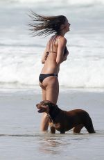 GISELE BUNDCHEN in Bbikini on the Beach in Costa Rica 
