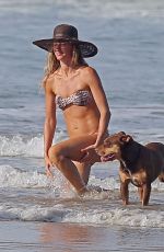 GISELE BUNDCHEN in Bikini at a Beach in Costa Rica