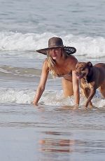GISELE BUNDCHEN in Bikini at a Beach in Costa Rica
