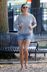 GISELE BUNDCHEN Playing Soccer at a Park in Boston