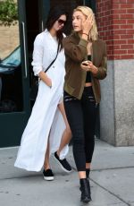HAILEY BALDWIN and KYLIE JENNER Out and Aboout in New York