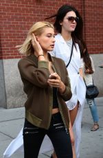 HAILEY BALDWIN and KYLIE JENNER Out and Aboout in New York