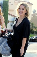 HILARY DUFF Heading to a Starbucks in Los Angeles