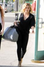 HILARY DUFF Heading to a Starbucks in Los Angeles