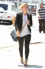HILARY DUFF Out and About in West Hollywood 2008