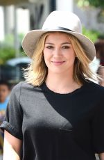 HILARY DUFF Out for Lunch at LA Conversation Cafe