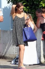 JACQUELINE JOSSA Leaves Elstree Studios in London