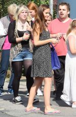 JACQUELINE JOSSA Leaves Elstree Studios in London