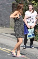 JACQUELINE JOSSA Leaves Elstree Studios in London