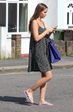 JACQUELINE JOSSA Leaves Elstree Studios in London