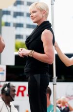 JAIME PRESSLY on the Set of Extra in Universal City