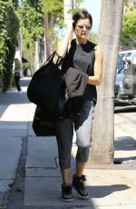JAIMIE ALEXANDER Arrives at a Gym in Hollywood