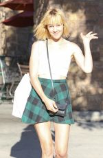 JENA MALONE in Short Skirt Leaves Gelson’s Market in Los Feliz