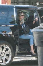JENNIFER ANISTON Arrives at a Salon in Beverly Hills