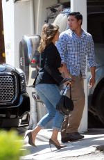 JENNIFER ANISTON Arrives at a Salon in Beverly Hills
