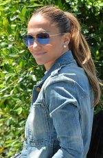 JENNIFER LOPEZ in Jeans Out in Brentwood