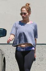 JENNIFER LOPEZ in Leggings Out and About in Los Angeles