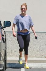 JENNIFER LOPEZ in Leggings Out and About in Los Angeles