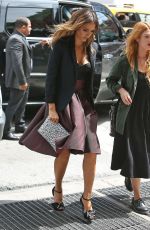 JESSICA ALBA Arrives at Trump Soho Hotel in New York