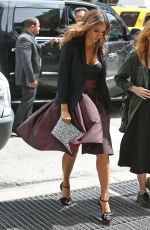 JESSICA ALBA Arrives at Trump Soho Hotel in New York