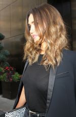 JESSICA ALBA Leaves Trump Soho Hotel in New York