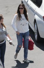 JESSICA BIEL on the Set of New Girl in Los Angeles