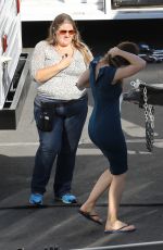 JESSICA BIEL on the Set of New Girl in Los Angeles