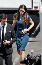JESSICA BIEL on the Set of New Girl in Los Angeles