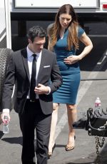 JESSICA BIEL on the Set of New Girl in Los Angeles