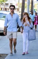 JESSICA CHASTAIN and Gian Luca Passi de Preposulo Out in Beverly Hills