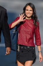 JORDANA BREWSTER Arrives at Jimmy Kimmel Live! in Hollywood