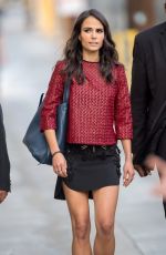 JORDANA BREWSTER Arrives at Jimmy Kimmel Live! in Hollywood