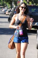 JORDANA BREWSTER in Shorts Leaves a Gym in West Hollywood